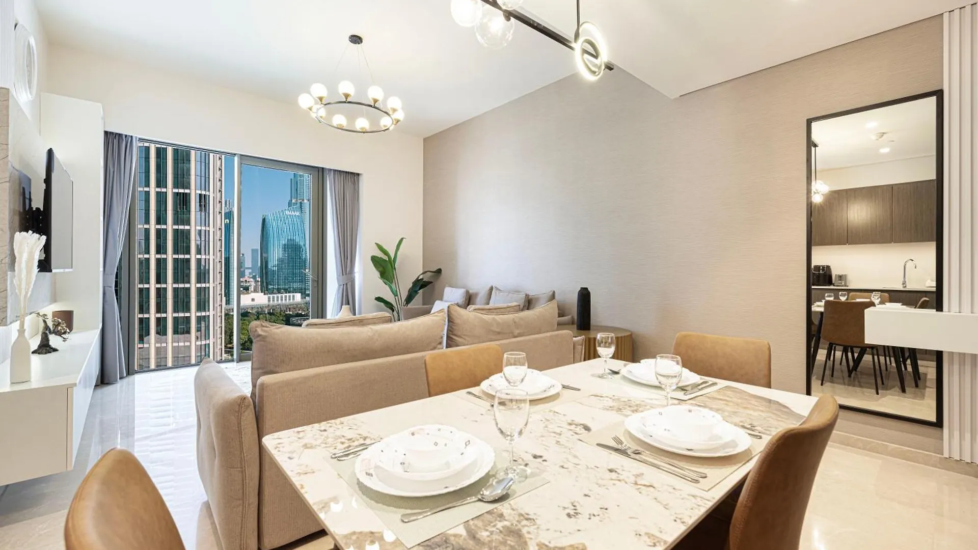 شقة Charming Urban Oasis دبي الإمارات العربية المتحدة
